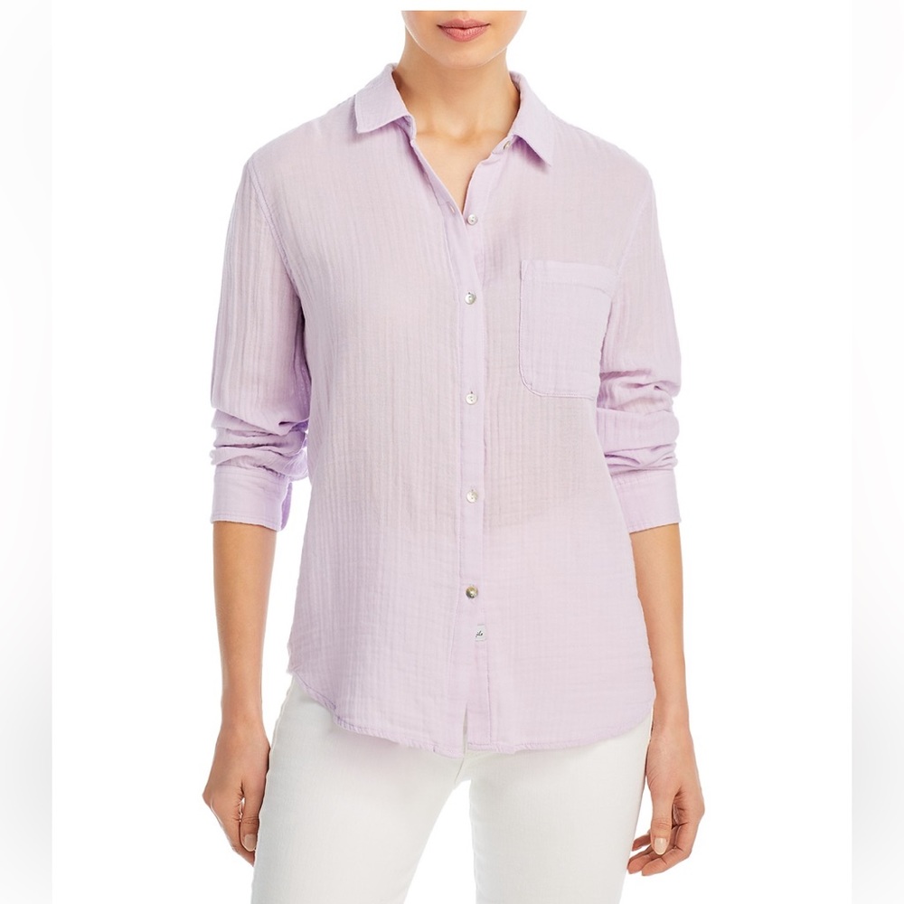 NWT Rails Ellis Gauze Button Down - Size L - Light Purple